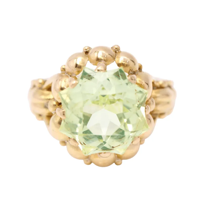Bague Or jaune Péridot sold by 58 Facettes