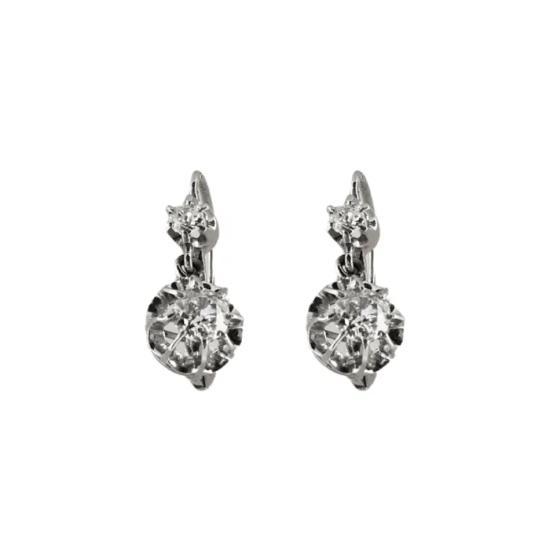 Boucles d'oreilles anciennes Diamants sold by 58 Facettes