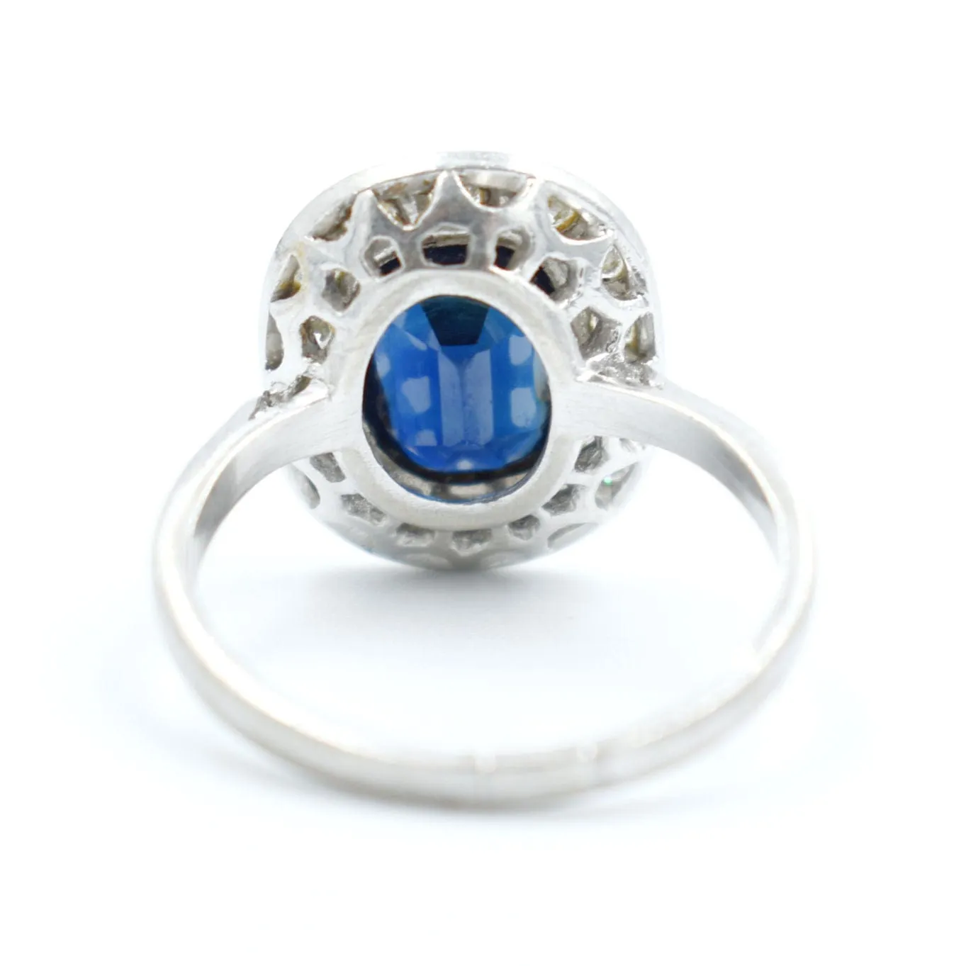 Bague Or Saphir Diamants 2cts sold by 58 Facettes product image thumbnail 4