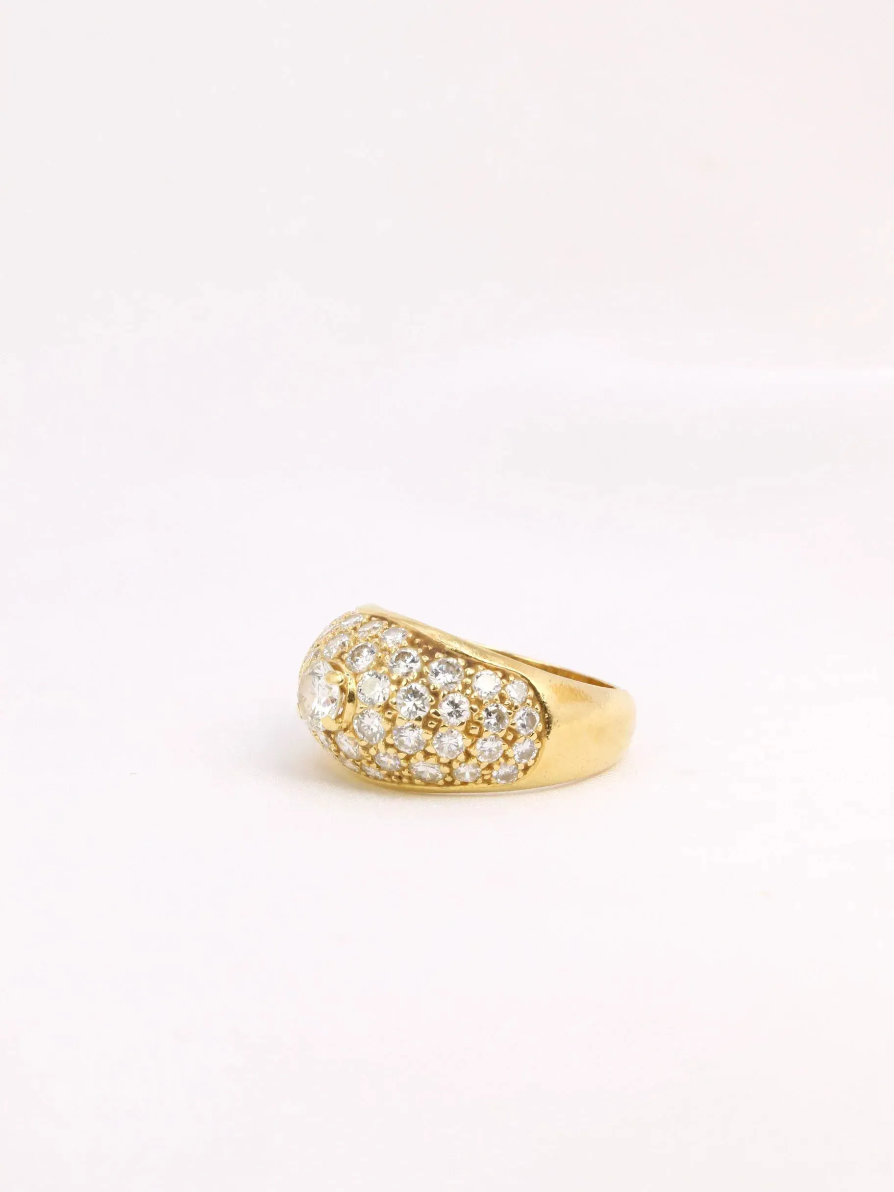 Bague jonc vintage avec diamants sold by 58 Facettes product image thumbnail 4
