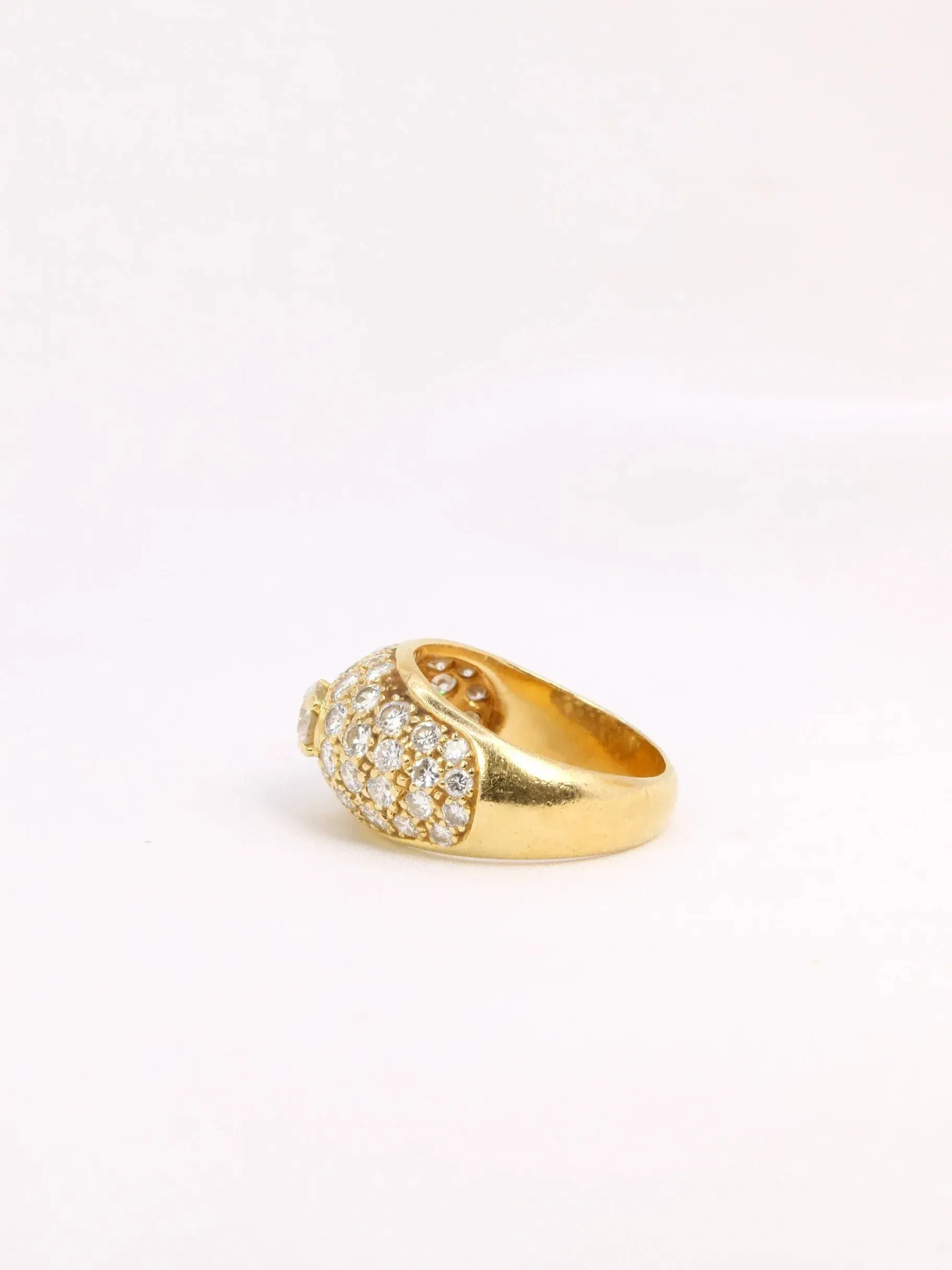 Bague jonc vintage avec diamants sold by 58 Facettes product image thumbnail 5