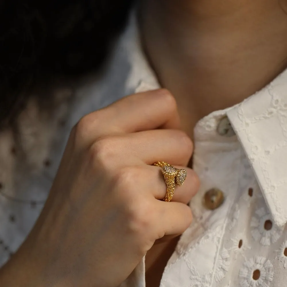 Boucheron Bague "Serpent Bohème" Diamants Or Jaune sold by 58 Facettes product image thumbnail 4
