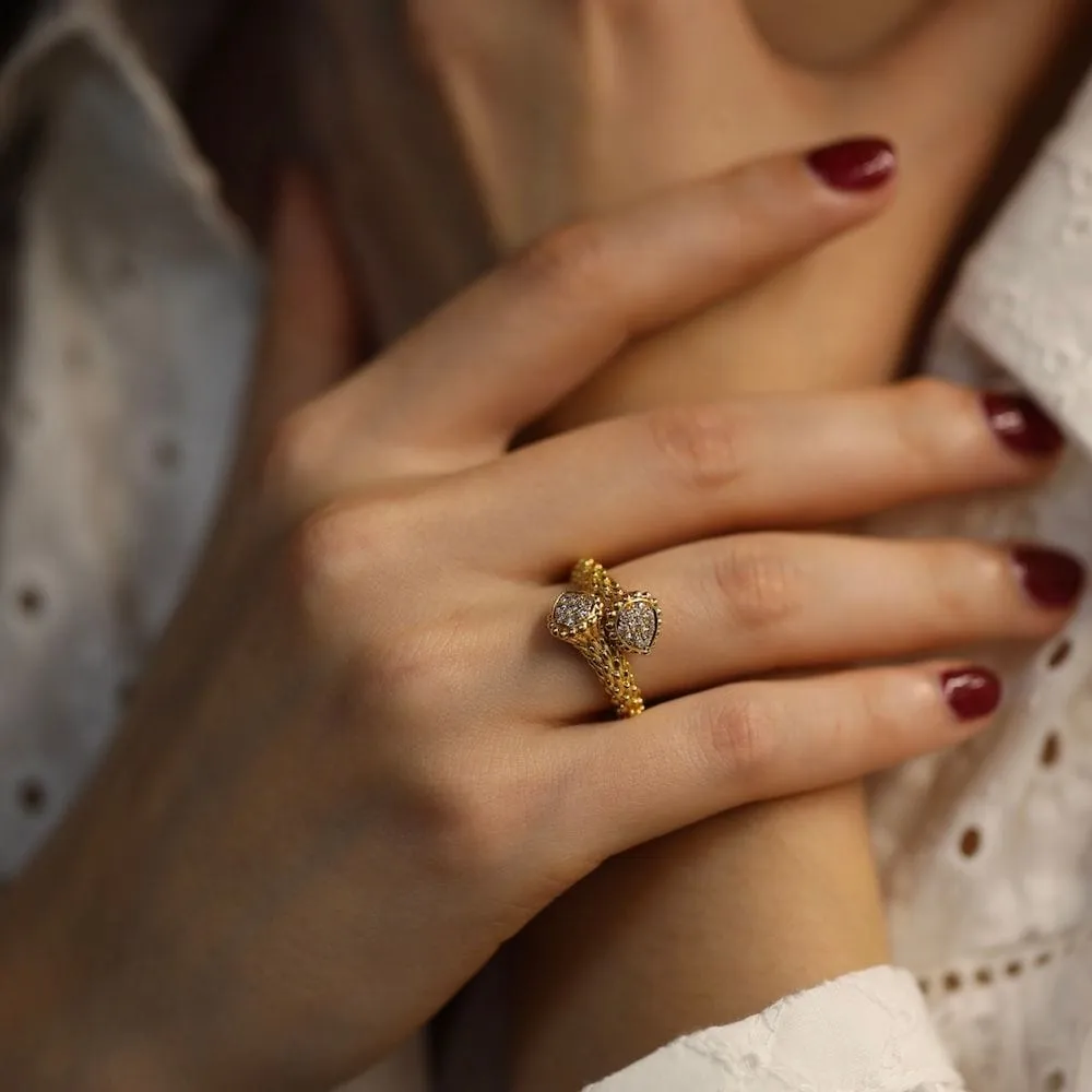 Boucheron Bague "Serpent Bohème" Diamants Or Jaune sold by 58 Facettes product image thumbnail 2