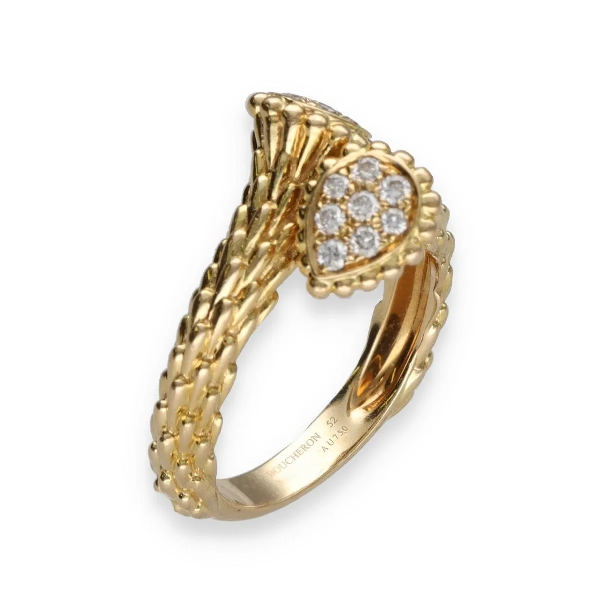 Boucheron Bague "Serpent Bohème" Diamants Or Jaune sold by 58 Facettes product image thumbnail 3