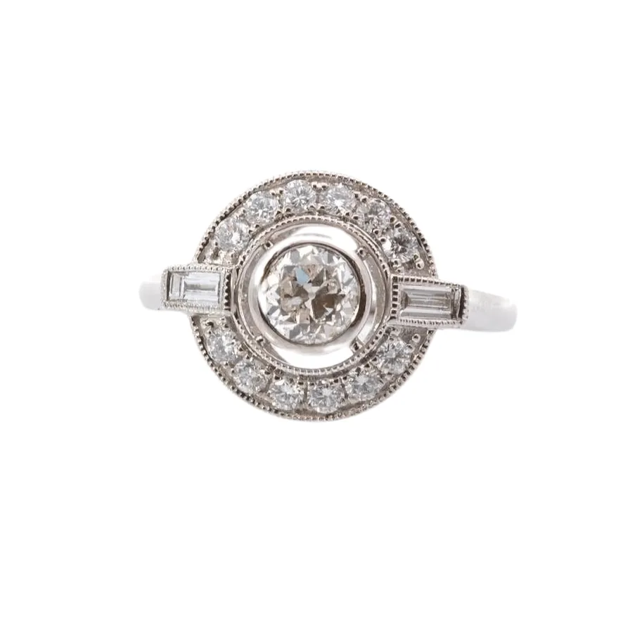 Bague Or blanc Diamants sold by 58 Facettes