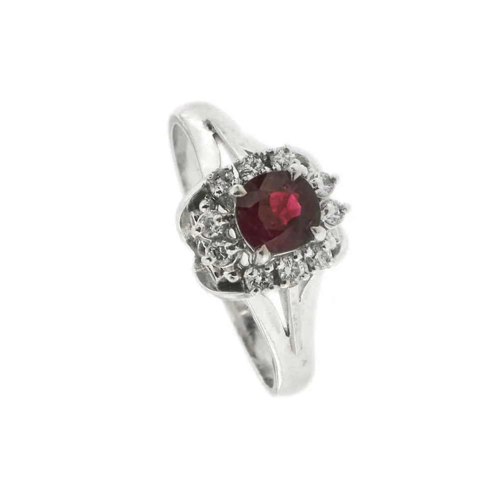 Bague avec grenat et diamants sold by 58 Facettes product image thumbnail 5