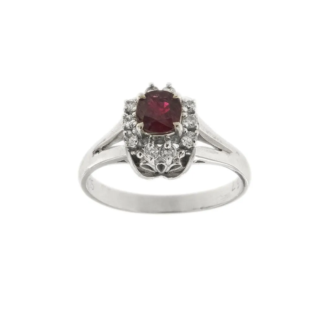 Bague avec grenat et diamants sold by 58 Facettes product image thumbnail 4