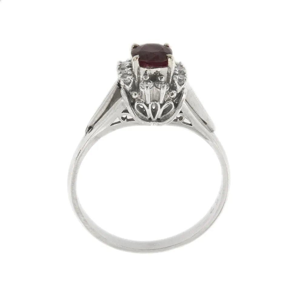 Bague avec grenat et diamants sold by 58 Facettes product image thumbnail 2
