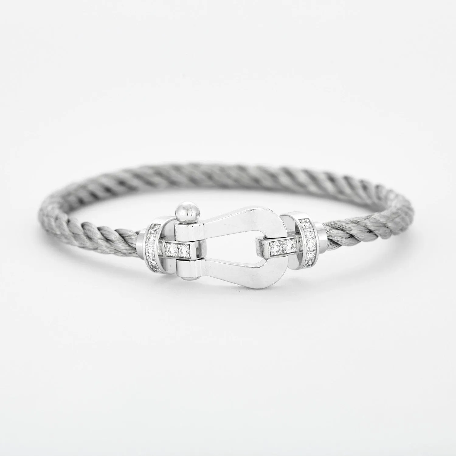 FRED - Bracelet Force 10 en or gris et diamants sold by 58 Facettes