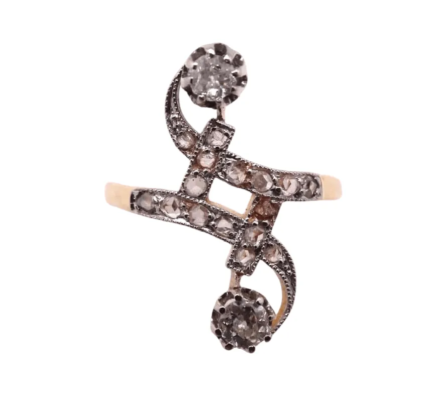 Bague ancienne Or jaune Diamants sold by 58 Facettes