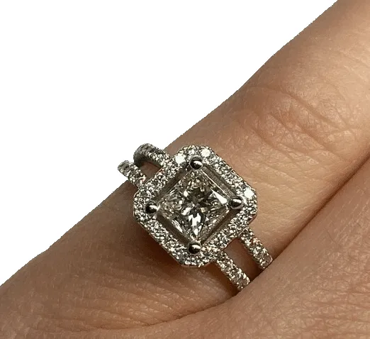 Bague solitaire or et diamants sold by 58 Facettes product image thumbnail 2