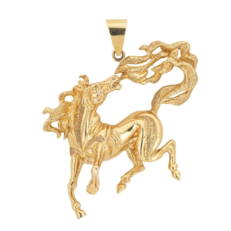 Pendentif Cheval Sauvage Vintage Or jaune sold by 58 Facettes