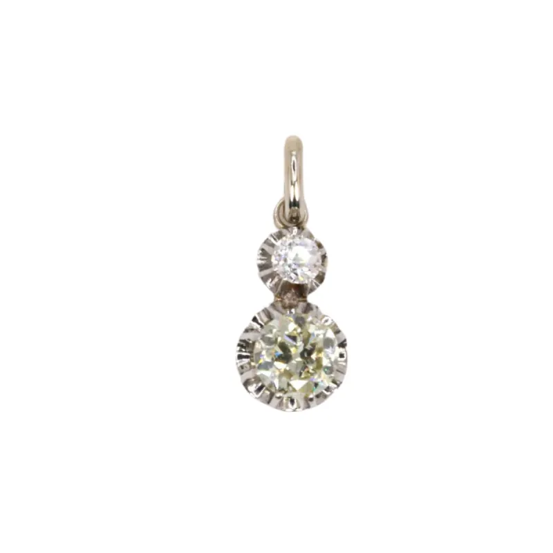 Pendentif platine diamants taille ancienne 0,79 ct sold by 58 Facettes