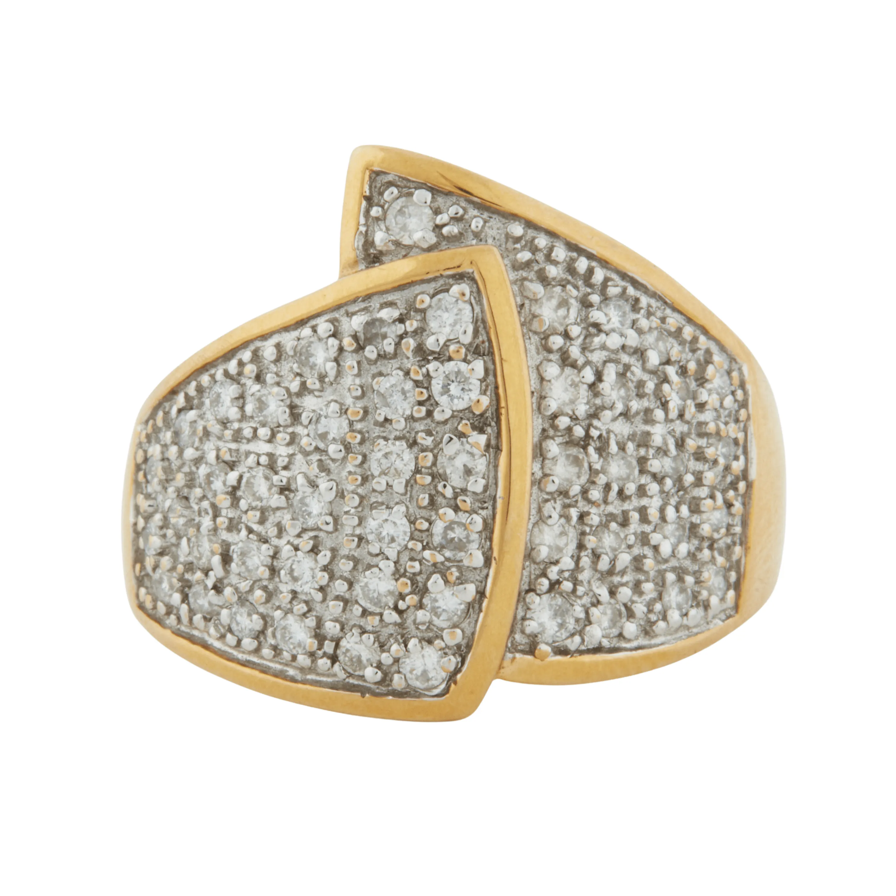 Bague Or jaune diamants sold by 58 Facettes