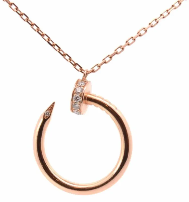 règlement commande #10734 - CARTIER - Collier Juste un clou or rose diamants sold by 58 Facettes