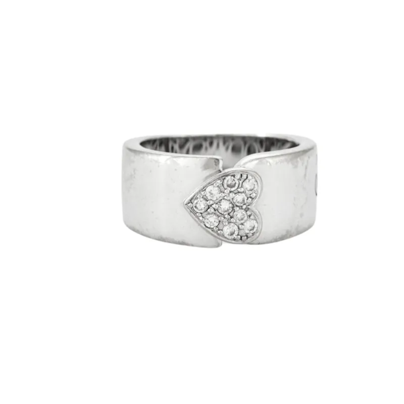 Bague Jonc Coeur Diamants sold by 58 Facettes