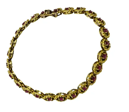 Bracelet or avec rubis sold by 58 Facettes product image thumbnail 5