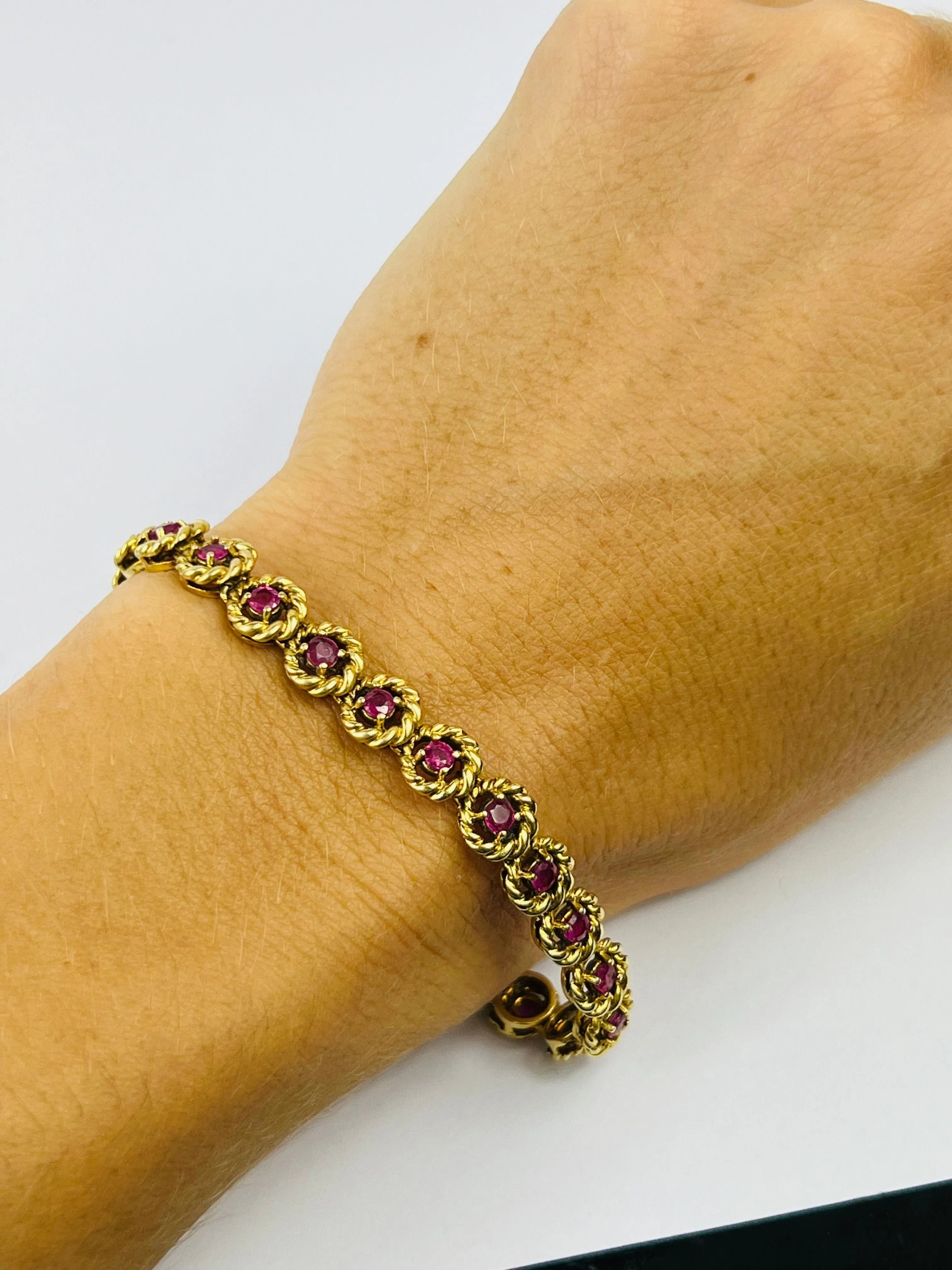 Bracelet or avec rubis sold by 58 Facettes product image thumbnail 3