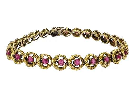 Bracelet or avec rubis sold by 58 Facettes product image thumbnail 4