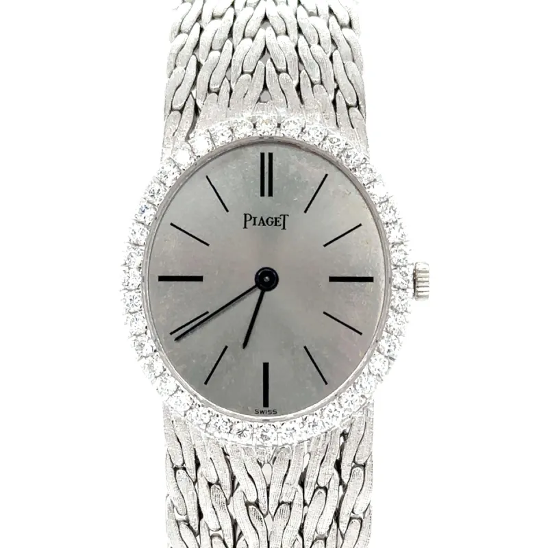 Piaget - Montre Ovale en Or Blanc sold by 58 Facettes