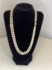 Collier double rangs 146 perles de culture blanche akoya fermoir or sold by 58 Facettes