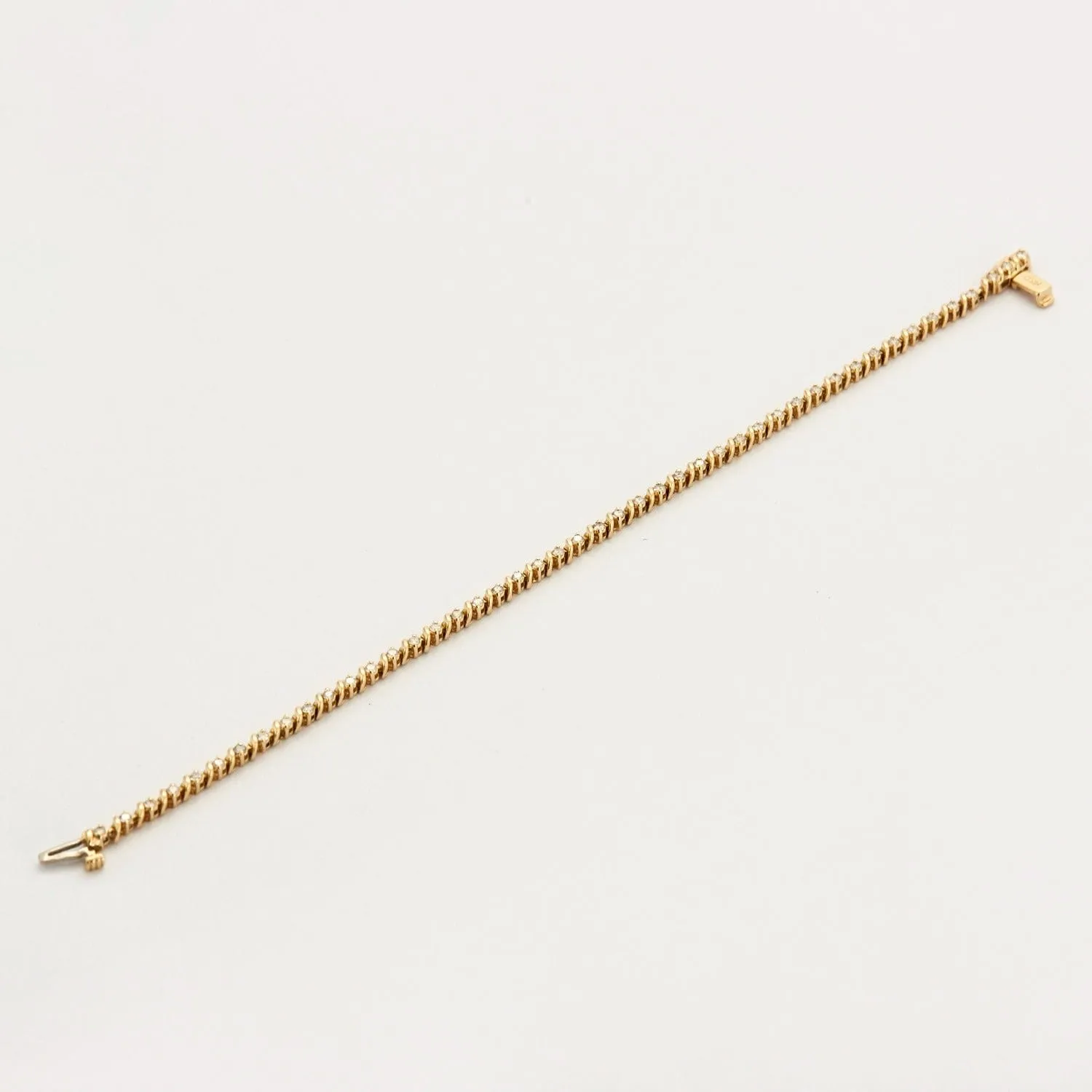 Bracelet Rivière or jaune et diamants sold by 58 Facettes product image thumbnail 5