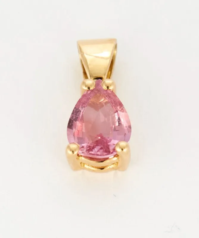 Pendentif saphir rose sold by 58 Facettes