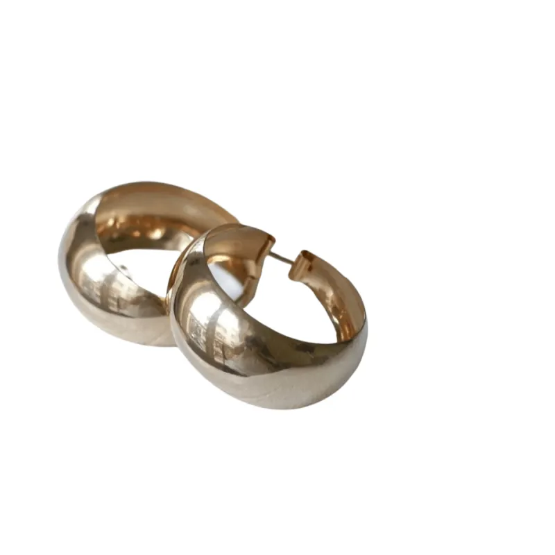 Boucles d'oreilles créoles or rose sold by 58 Facettes