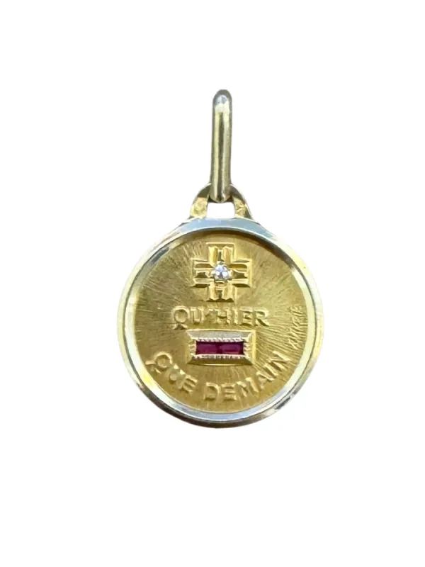 AUGIS - Médaille or jaune + Qu’hier - Que demain sold by 58 Facettes