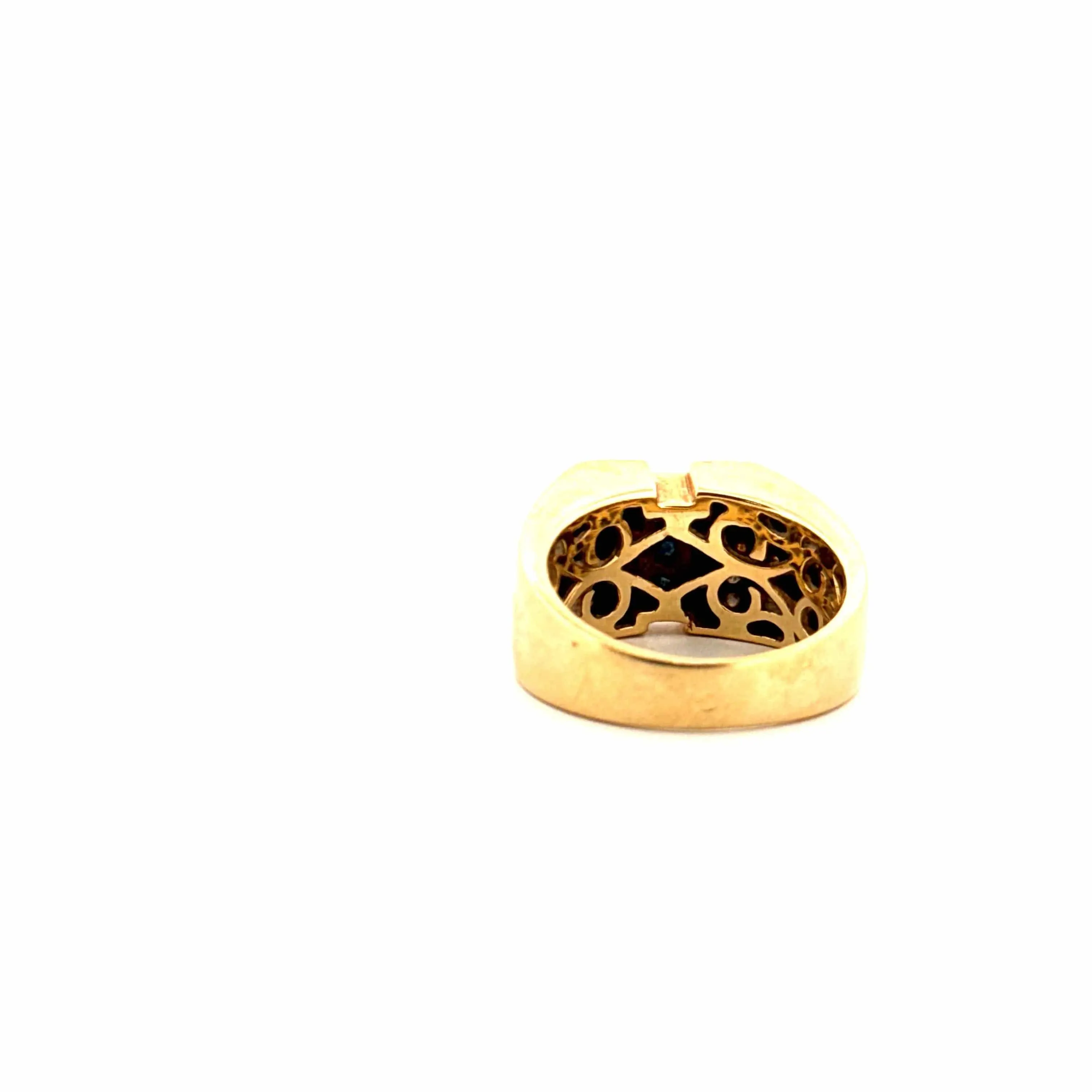 Bague Tank Or Jaune Diamants sold by 58 Facettes product image thumbnail 4