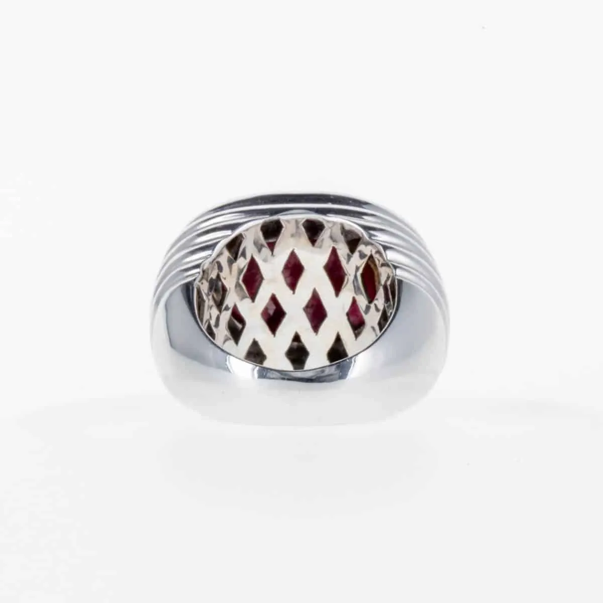 Bague Rubis Cabochon Étoilé Diamants sold by 58 Facettes product image thumbnail 2