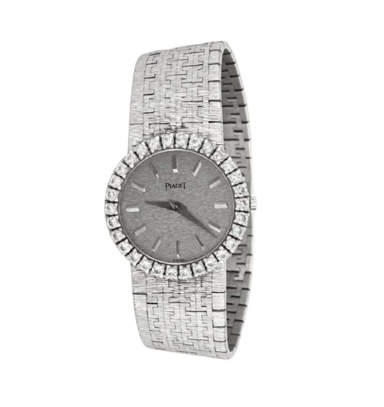 PIAGET - Montre bracelet or gris et diamants sold by 58 Facettes