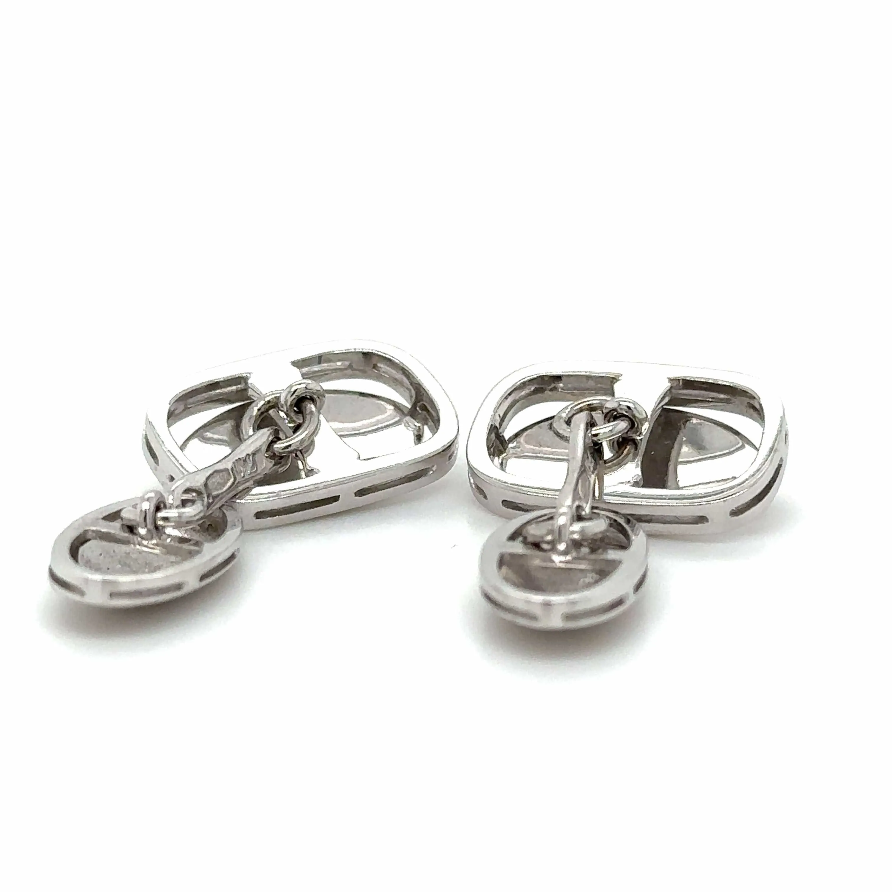 Boutons de Manchettes Or Blanc - Diamant sold by 58 Facettes product image thumbnail 2
