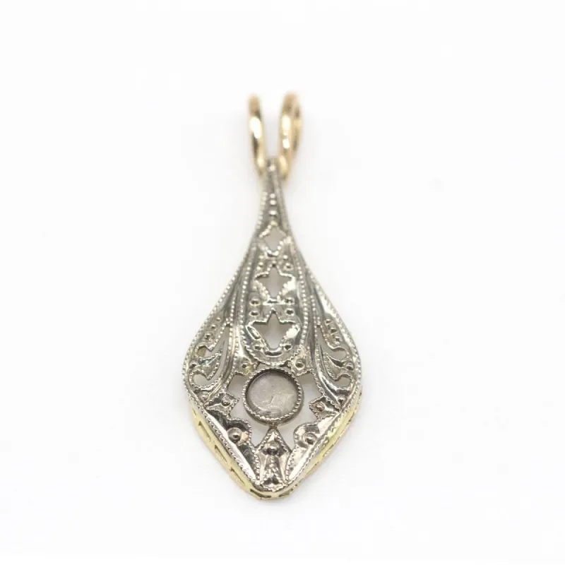 Pendentif vintage en or et platine sold by 58 Facettes