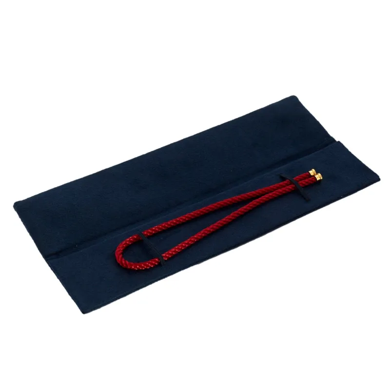 Fred -  Bracelet Câble double tour cordon tressé rouge sold by 58 Facettes