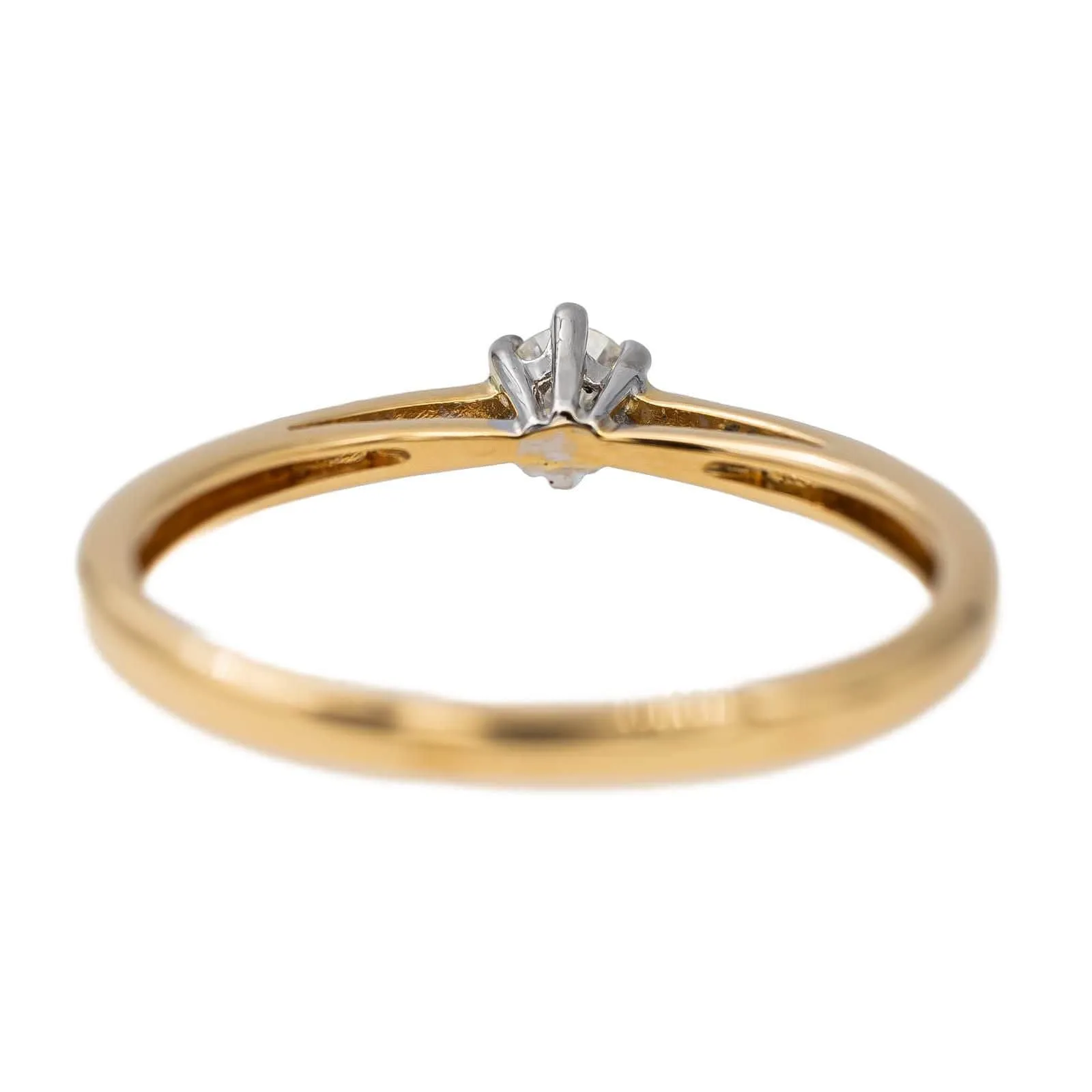 Bague Solitaire Or jaune Diamant sold by 58 Facettes product image thumbnail 4