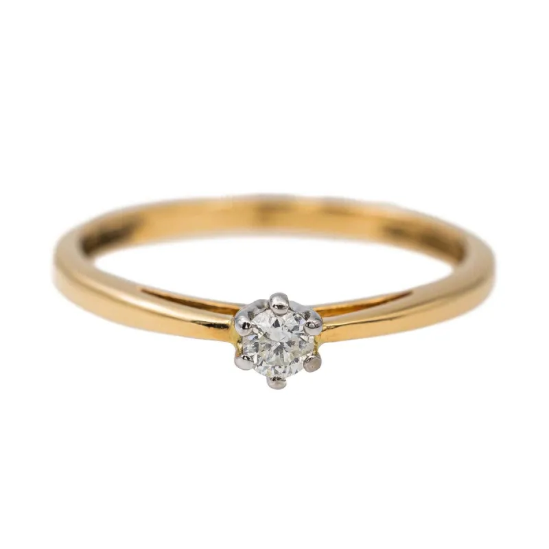 Bague Solitaire Or jaune Diamant sold by 58 Facettes