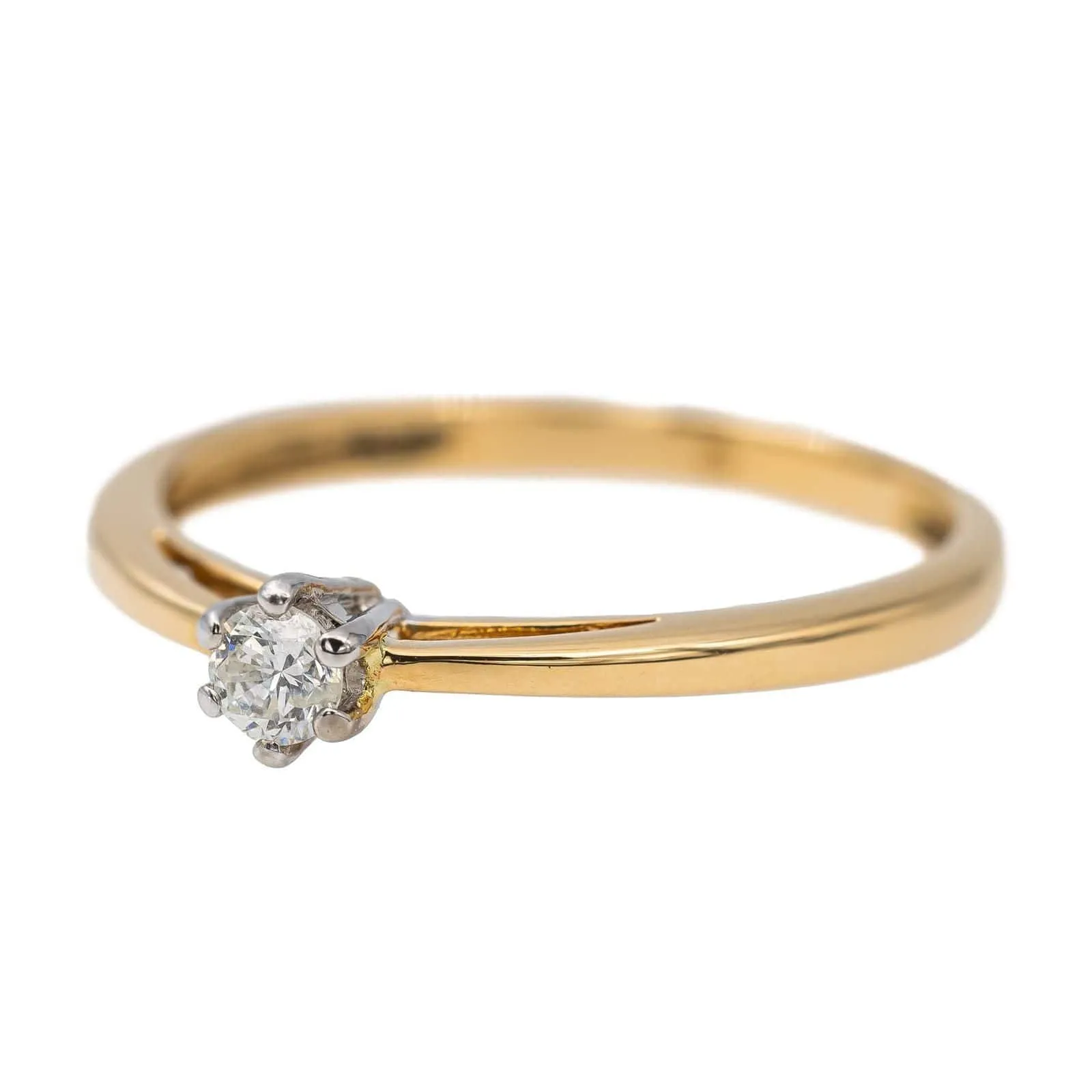 Bague Solitaire Or jaune Diamant sold by 58 Facettes product image thumbnail 2