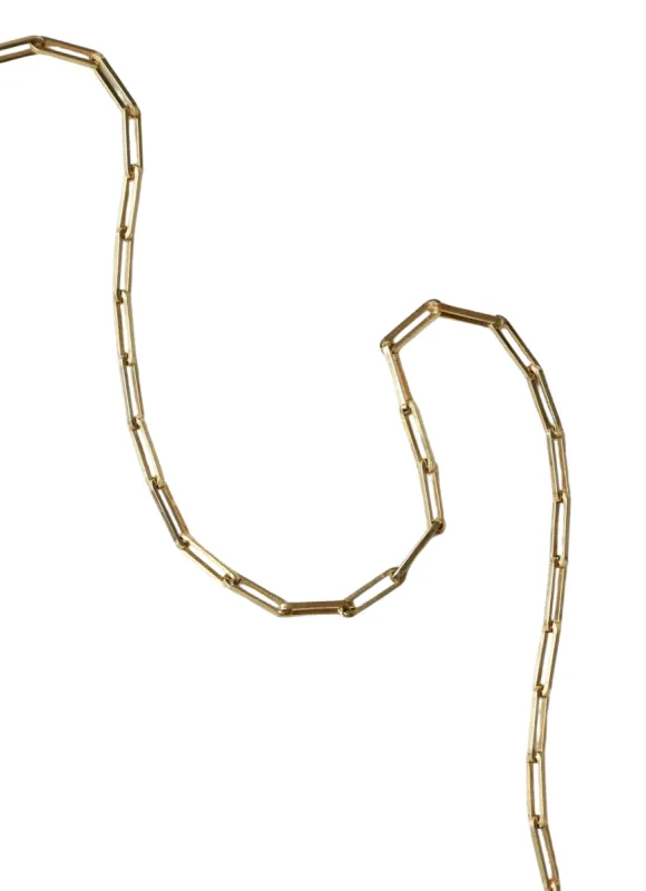 Chaîne maille rectangle or jaune sold by 58 Facettes