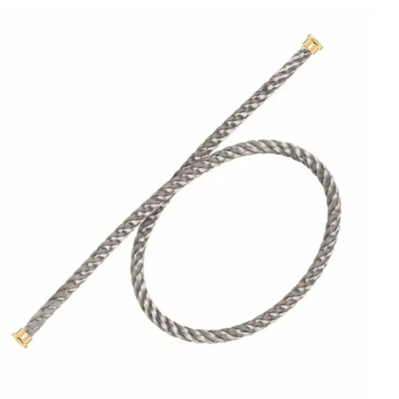 FRED - Bracelet Force 10 or jaune et corde grise sold by 58 Facettes