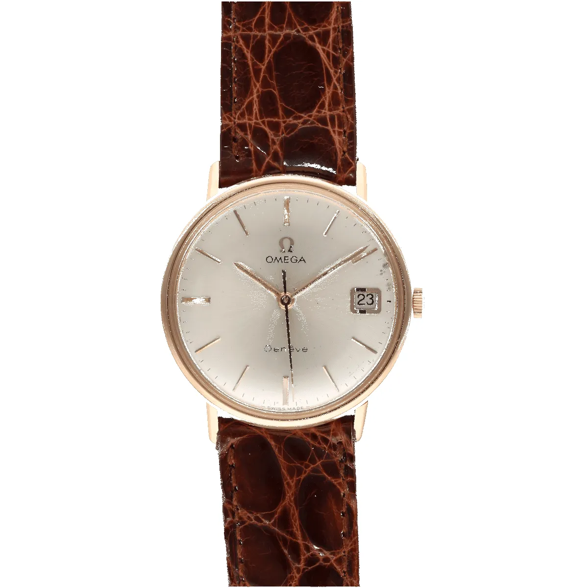 OMEGA - Montre Geneve or rose 1970. Automatique sold by 58 Facettes