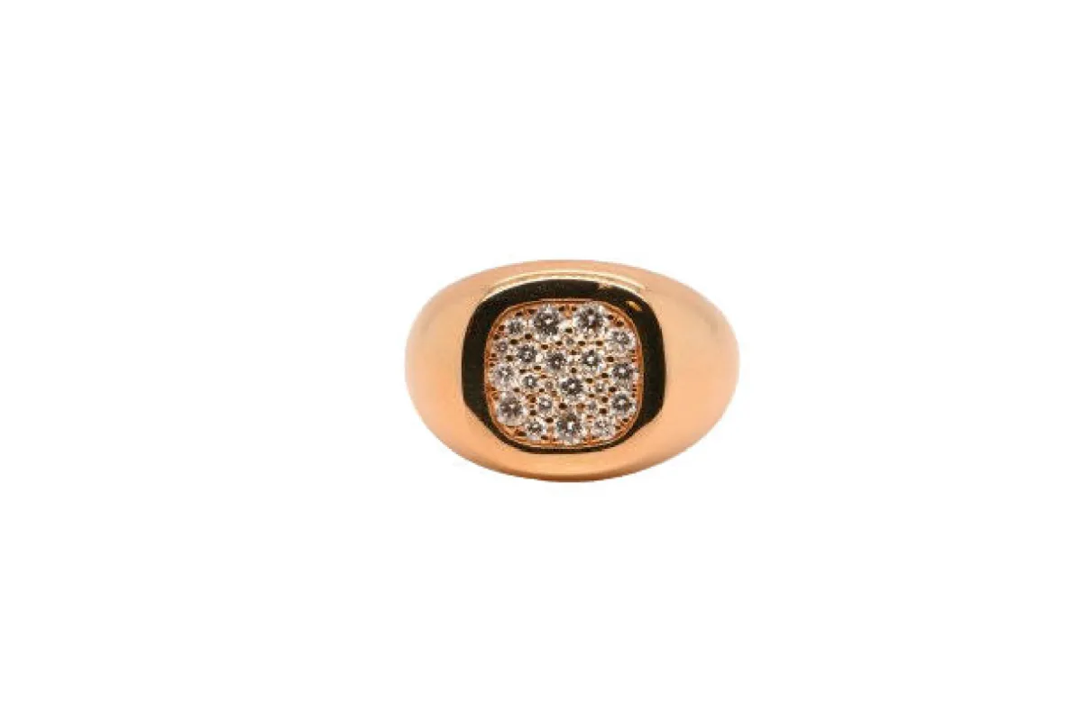 bague diamant en or rose sold by 58 Facettes
