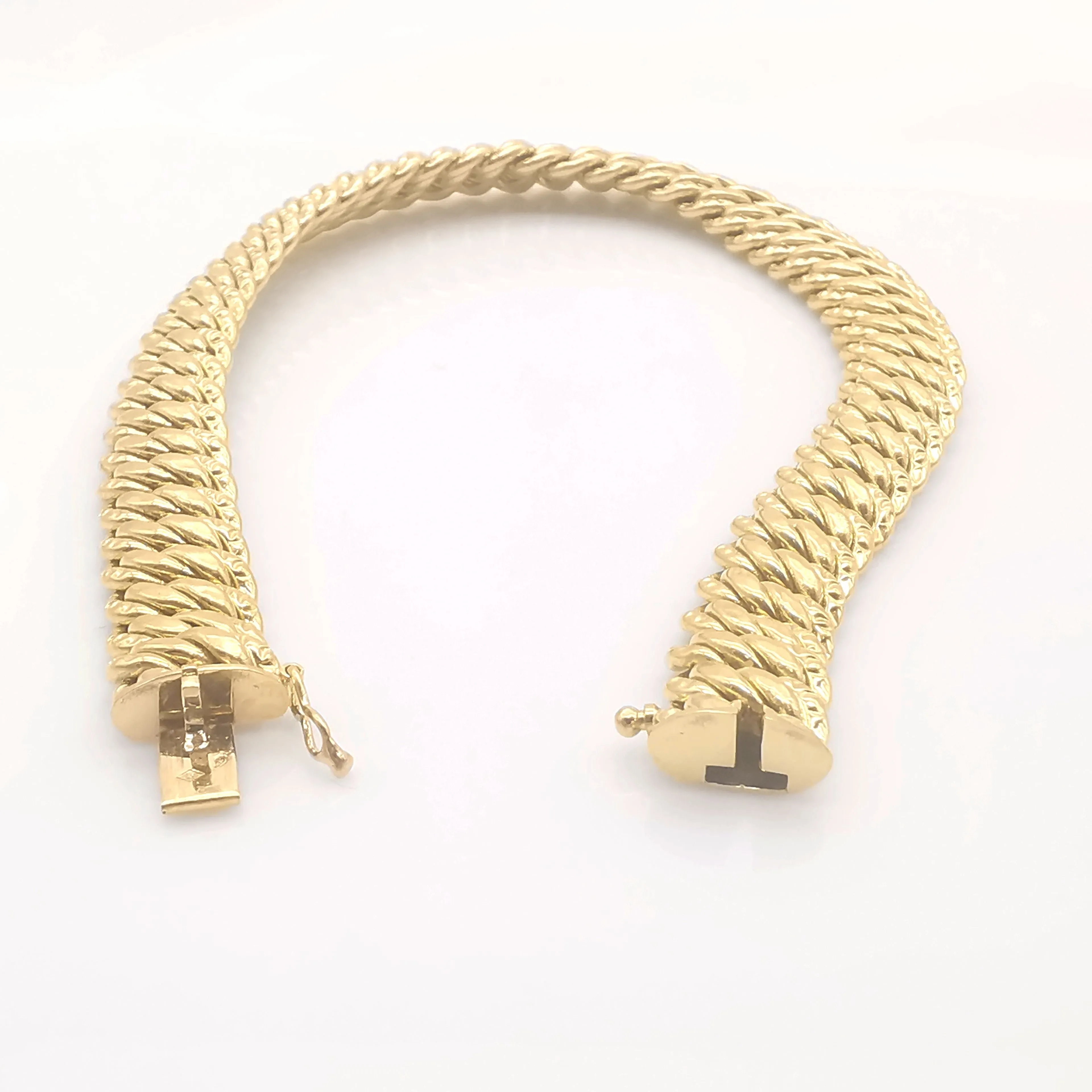 bracelet maille américaine en or sold by 58 Facettes product image thumbnail 3