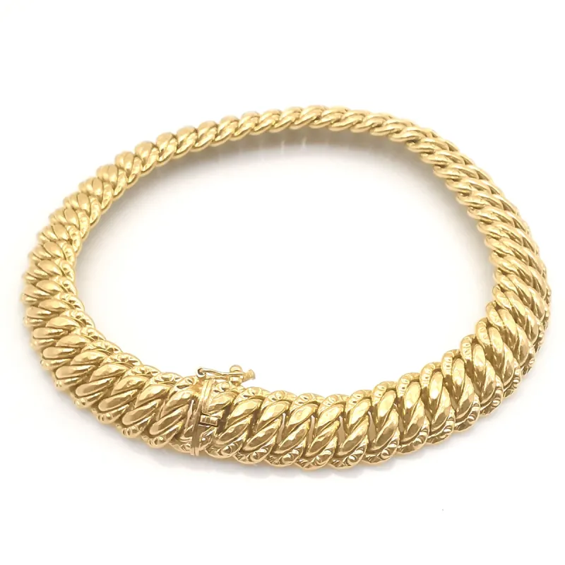 bracelet maille américaine en or sold by 58 Facettes