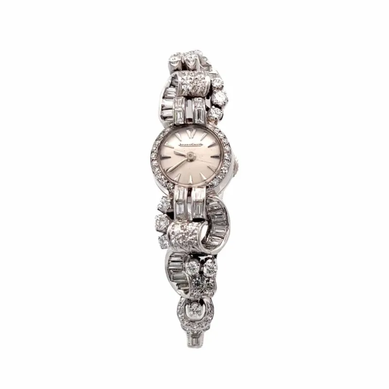 JAEGER- LECOULTRE - Montre sertie de diamants sold by 58 Facettes