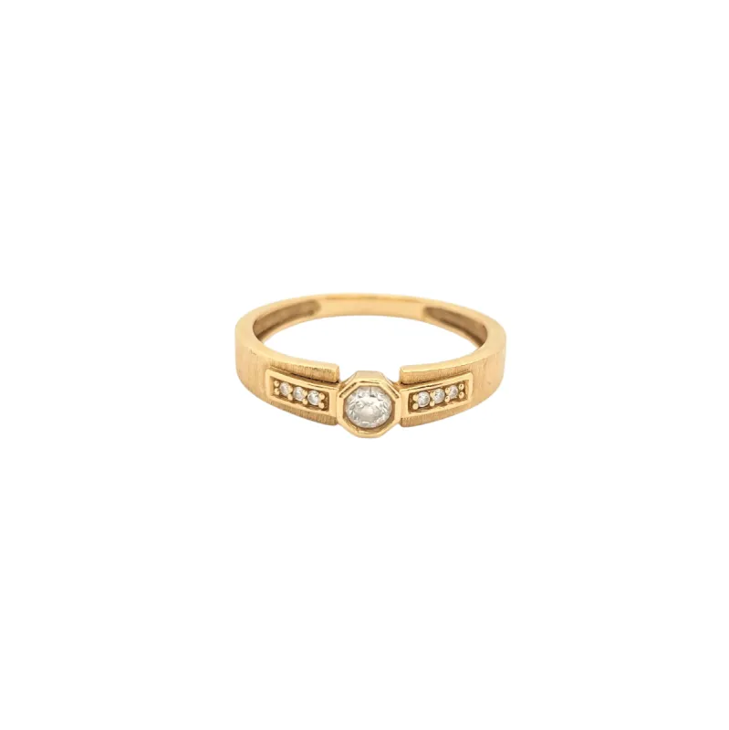 Bague or jaune et diamants sold by 58 Facettes