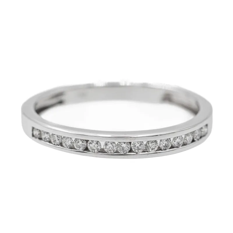 Bague Alliance Or blanc Diamant sold by 58 Facettes