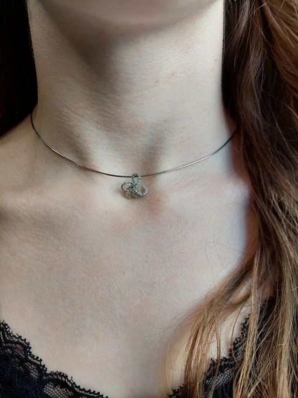 COLLIER NŒUD DIAMANTÉ sold by 58 Facettes product image thumbnail 2