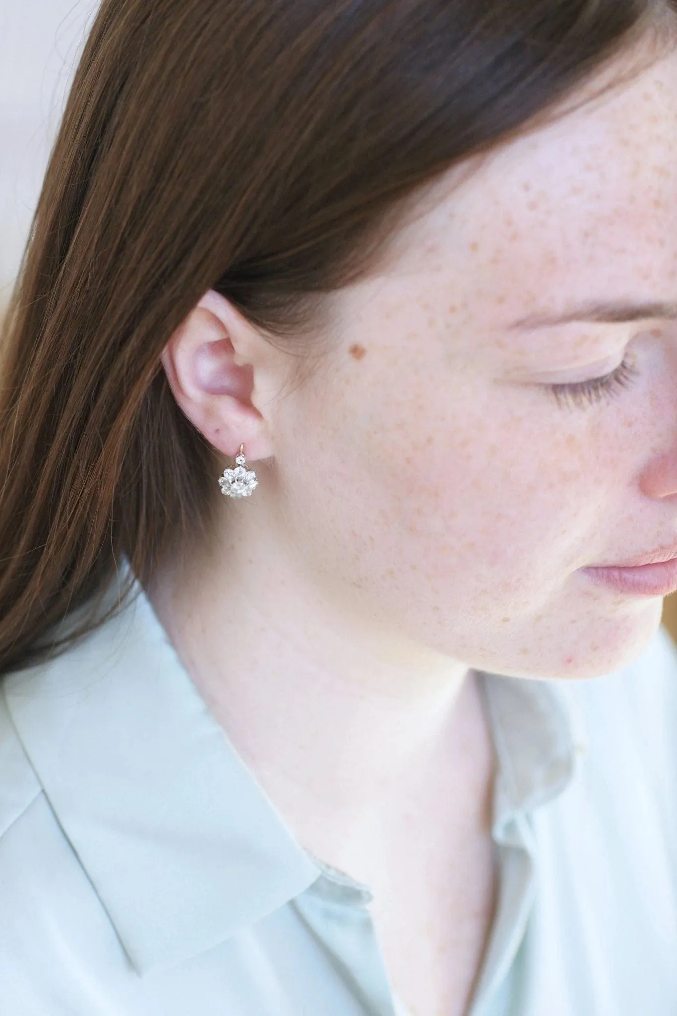 Boucles d'oreilles marguerite diamants sold by 58 Facettes product image thumbnail 2