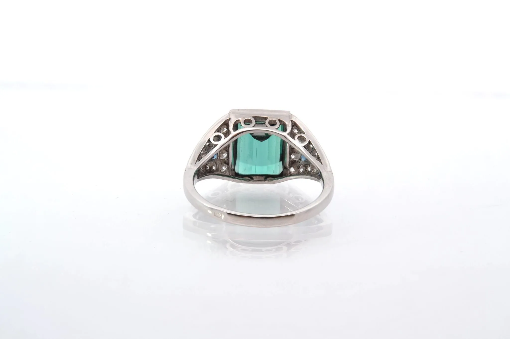 Bague vintage Art Déco Tourmaline verte sold by 58 Facettes product image thumbnail 5